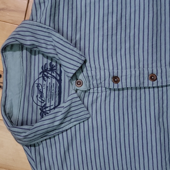 Grayers green striped polo L - Picture 2 of 5